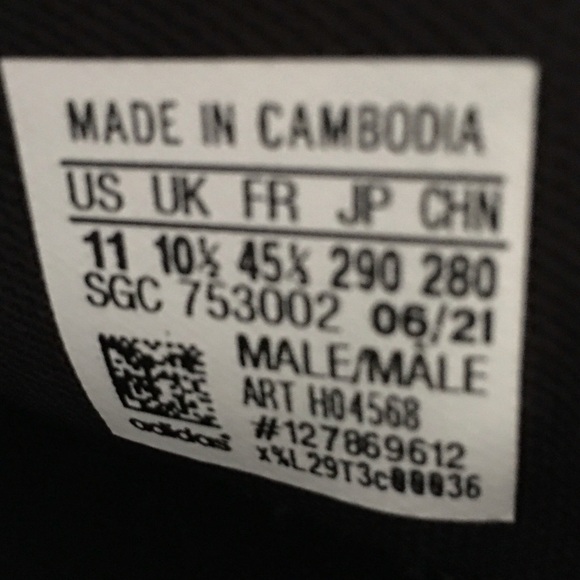 ADIDAS Men’s Sneakers Black Size 11 - Picture 6 of 6